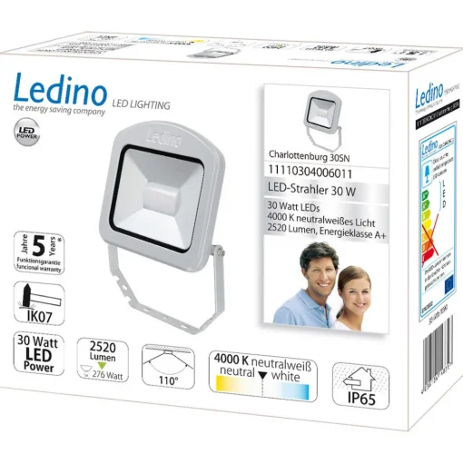 LED buitenspot Charlottenburg zilver 30W 4.000K