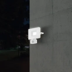LED buitenspot Faedo 3 met sensor, wit, 20W