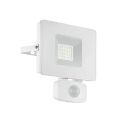LED buitenspot Faedo 3 met sensor, wit, 20W