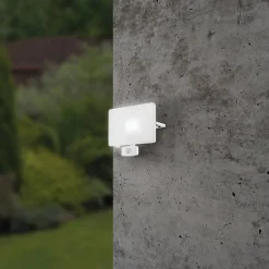 LED buitenspot Faedo 3 met sensor, wit, 50W