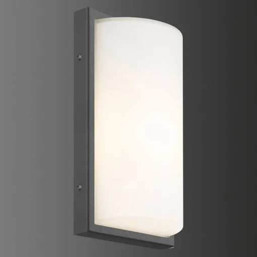 LED buitenwandlamp 039, bewegingsmelder, grafiet