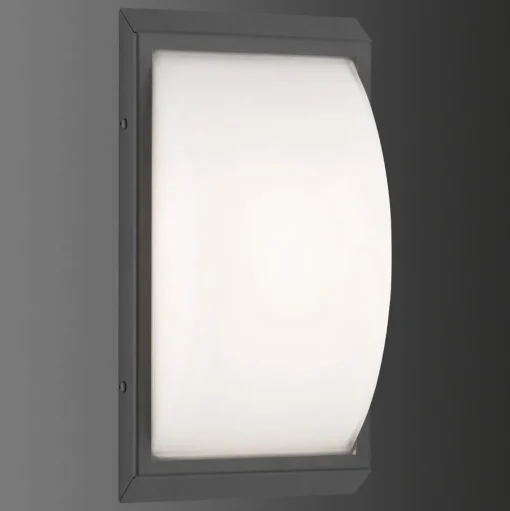 LED buitenwandlamp 053, bewegingsmelder, grafiet