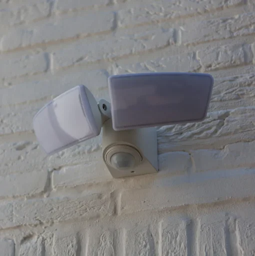 LED buitenwandlamp Artica wit met sensor