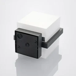 LED buitenwandlamp Auron, kubusvormig