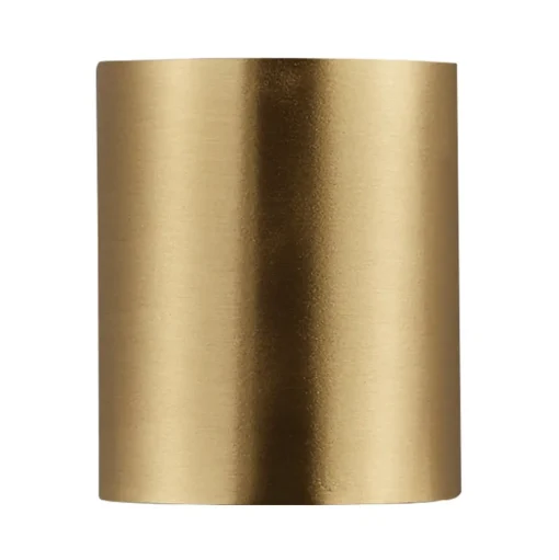 LED buitenwandlamp Canto 2, 10 cm, messing
