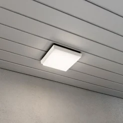 LED buitenwandlamp Cesena, vierkant