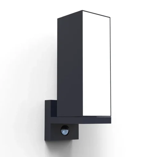 LED buitenwandlamp Cuba, sensor 1-lamp antraciet