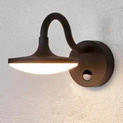 LED buitenwandlamp Finny met bewegingssensor