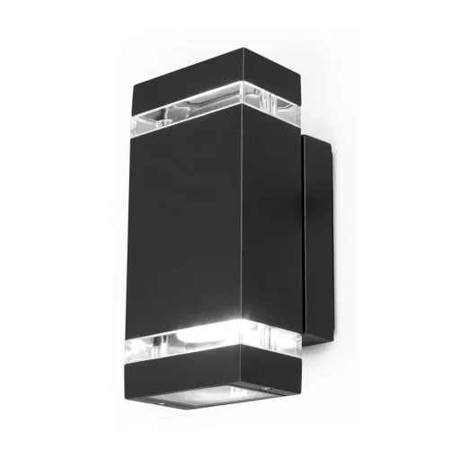LED buitenwandlamp Focus hoekig 2-lamps