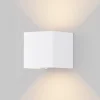 LED buitenwandlamp Fulton, 10x10cm, wit