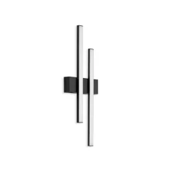 LED buitenwandlamp Graz direct 2-lamps zwart