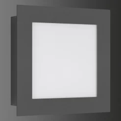 LED buitenwandlamp 3007LED, grafiet