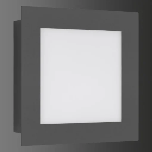 LED buitenwandlamp 3007LED, grafiet