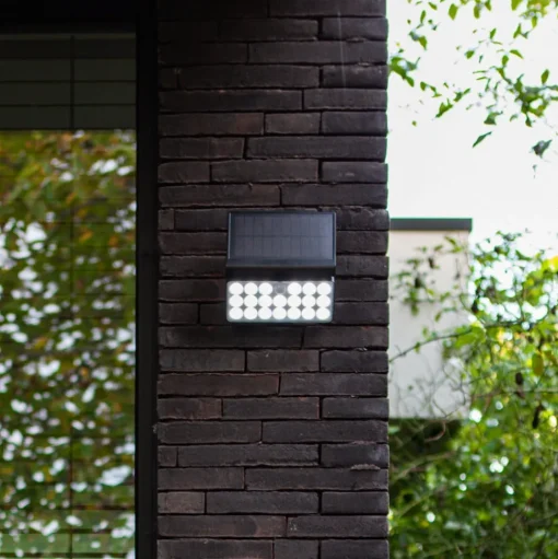 LED buitenwandlamp op zonne-energie Tuda, 18 cm