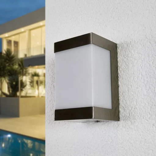 LED buitenwandlamp Severina, roestvrij staal