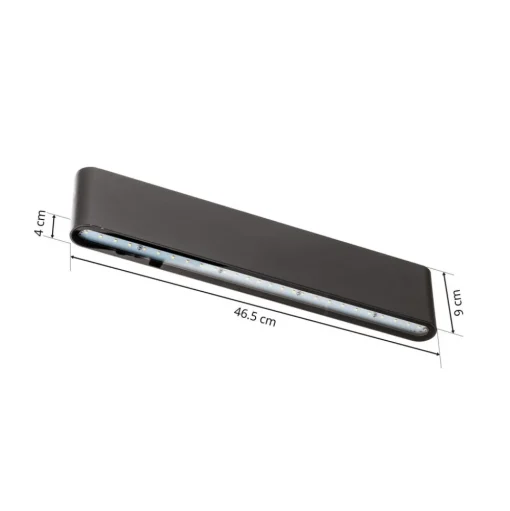 LED buitenwandlamp Thames II, antraciet