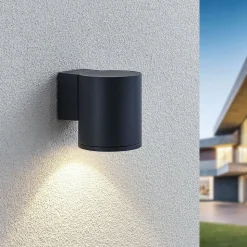 LED buitenwandlamp Visavia, één lampje