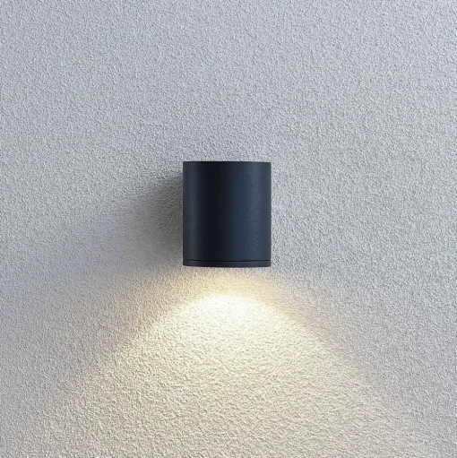 LED buitenwandlamp Visavia, één lampje