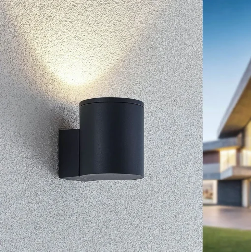 LED buitenwandlamp Visavia, één lampje