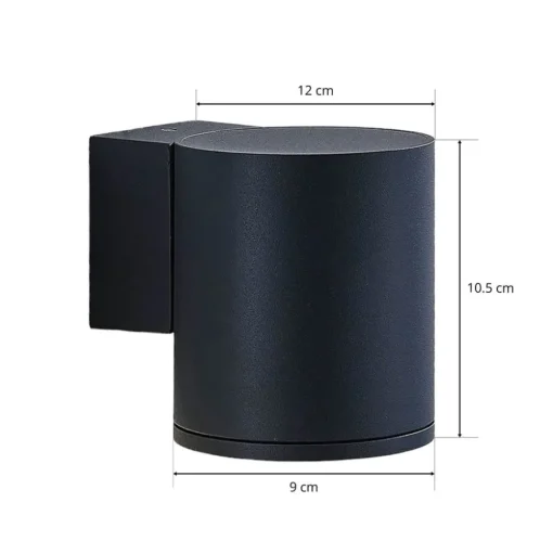 LED buitenwandlamp Visavia, één lampje