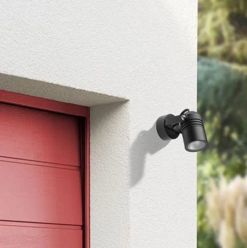 LED buitenwandspot 5019, zwart, IP54