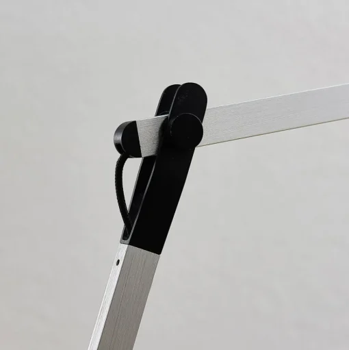 LED burealamp Rilana met dimmer, zilver