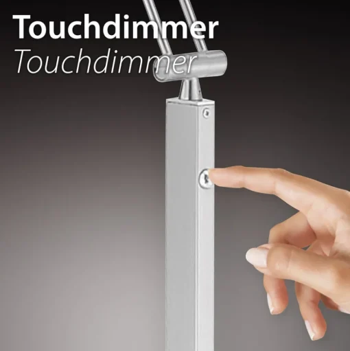 LED bureaulamp Niklas aluminium hoogte 83cm