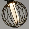 LED Deco Bol E27 4,5W 2.700K zwart metalen stokjes