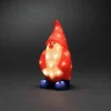 LED decoratie figuur kerstman rood IP44 h. 36 cm