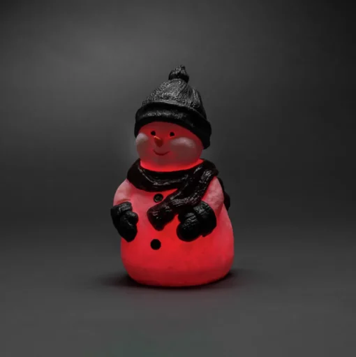 LED decoratie figuur Sneeuwpop, RGB, IP44