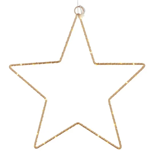 LED decoratieve ster Liva Star, goud, Ø 30 cm