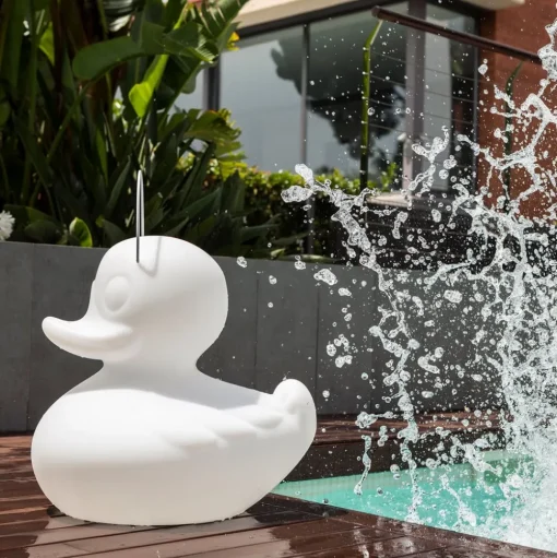 LED designlamp DUCK-DUCK XL voor buiten in wit