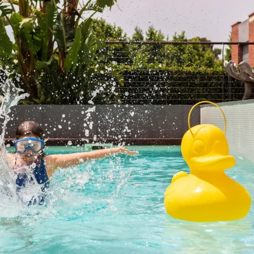 LED designlamp DUCK-DUCK XL voor buiten in geel