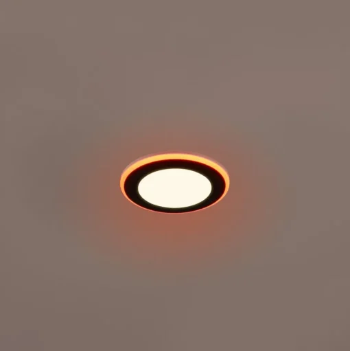 LED downlight Argus RGBW afstandsbed. Ø8cm zwart