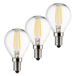 LED druppellamp E14 4W 2.700K Filament set van 3