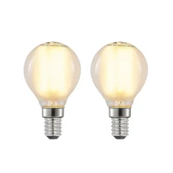 LED druppellamp E14 4W 2700K mat dimbaar 2 per set