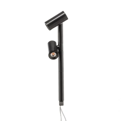 LED Duo Spot 2x3 W warmwit 170 mm zwart