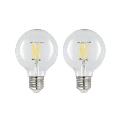 LED E27 4W G80 2700K filament dimbaar helder per 2