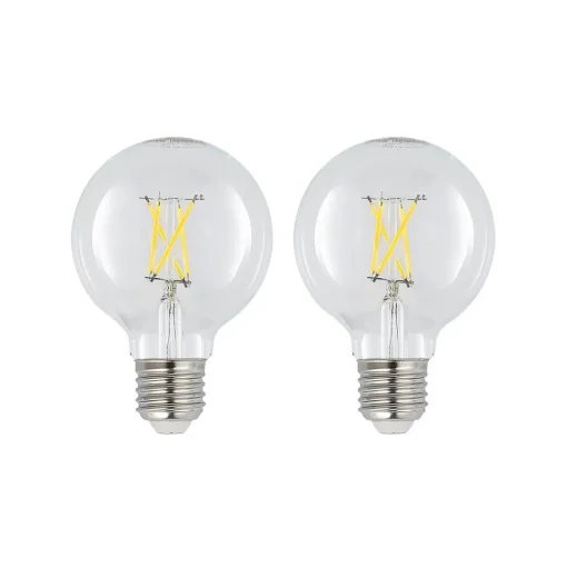 LED E27 4W G80 2700K filament dimbaar helder per 2