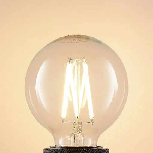 LED E27 8W G80 2700K filament dimbaar helder per 2