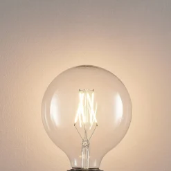 LED filament E27 6W 2.700K G125 bol helder per 2