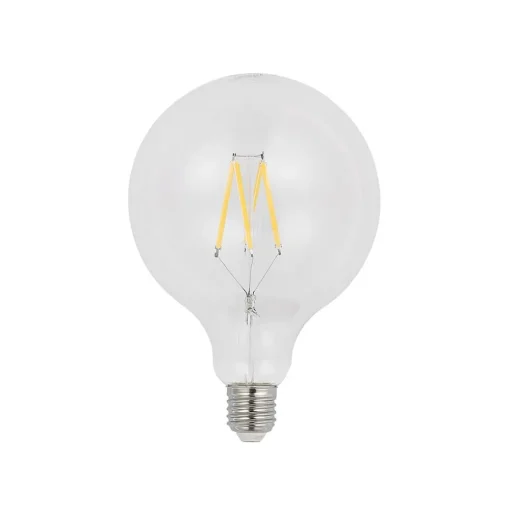 LED filament E27 8W 2.700K G125 bol helder per 2
