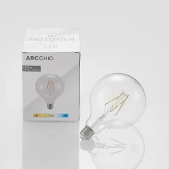 LED filament E27 8W 2.700K G125 bol helder per 2