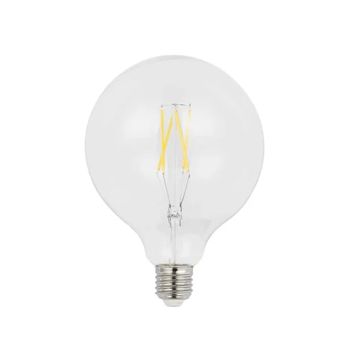 LED filament E27 6W 2.700K G125 bol helder per 3