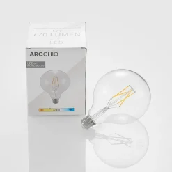 LED filament E27 6W 2.700K G125 bol helder per 3