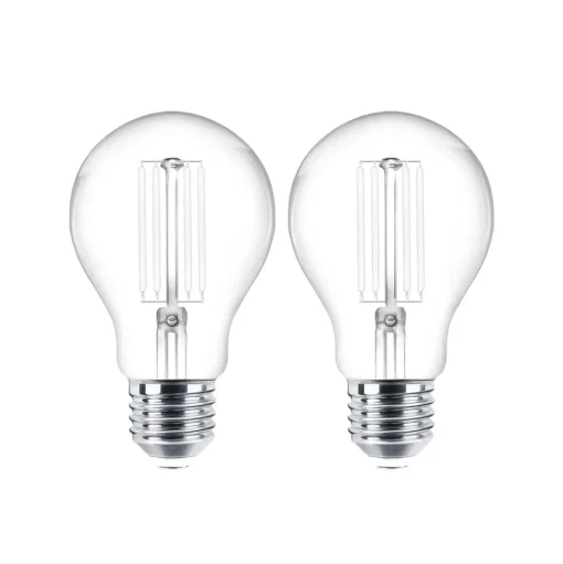LED filament lamp E27 set van 2 4W 470 lm helder 2.700K