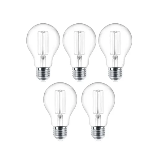 LED filament lamp E27 set van 5 7W 806 lm helder 2.700K