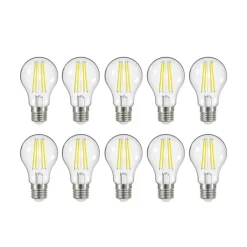 LED filament lamp E27 3,8W 830 806 Lumen 10/set