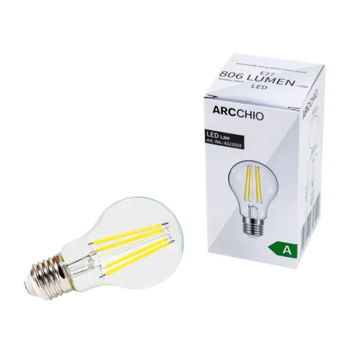LED filament lamp E27 3,8W 830 806 Lumen 10/set