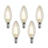 LED filament lamp E14 4W 827 kaars dimbaar 5/set
